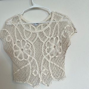 Knitted boho coverup/top fashion nova